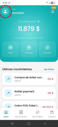 Paso 2: Inicia sesión y abre tu perfil
